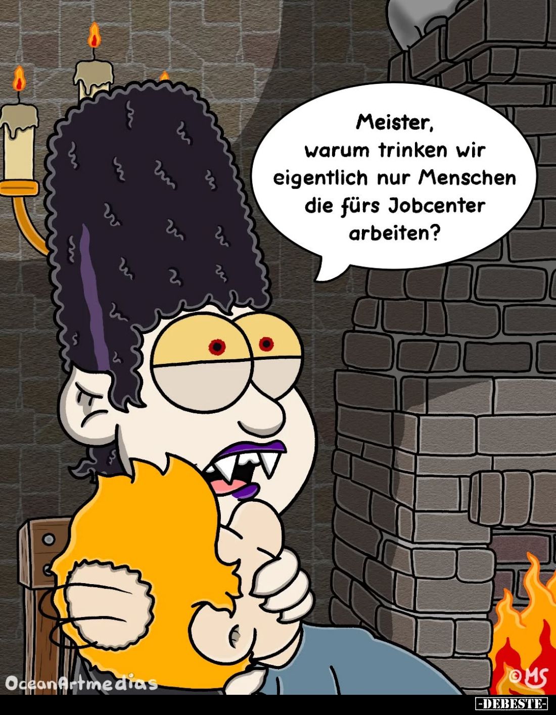 Meister, warum trinken wir eigentlich nur Menschen die fürs Jobcenter arbeiten?