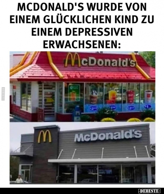 McDonald's wurde von einem glücklichen Kind zu einem.. - Lustige Bilder | DEBESTE.de