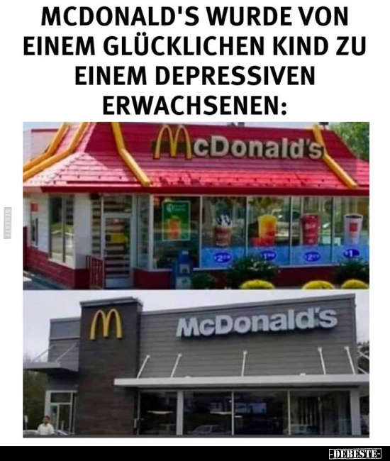 McDonald's wurde von einem glücklichen Kind zu einem..