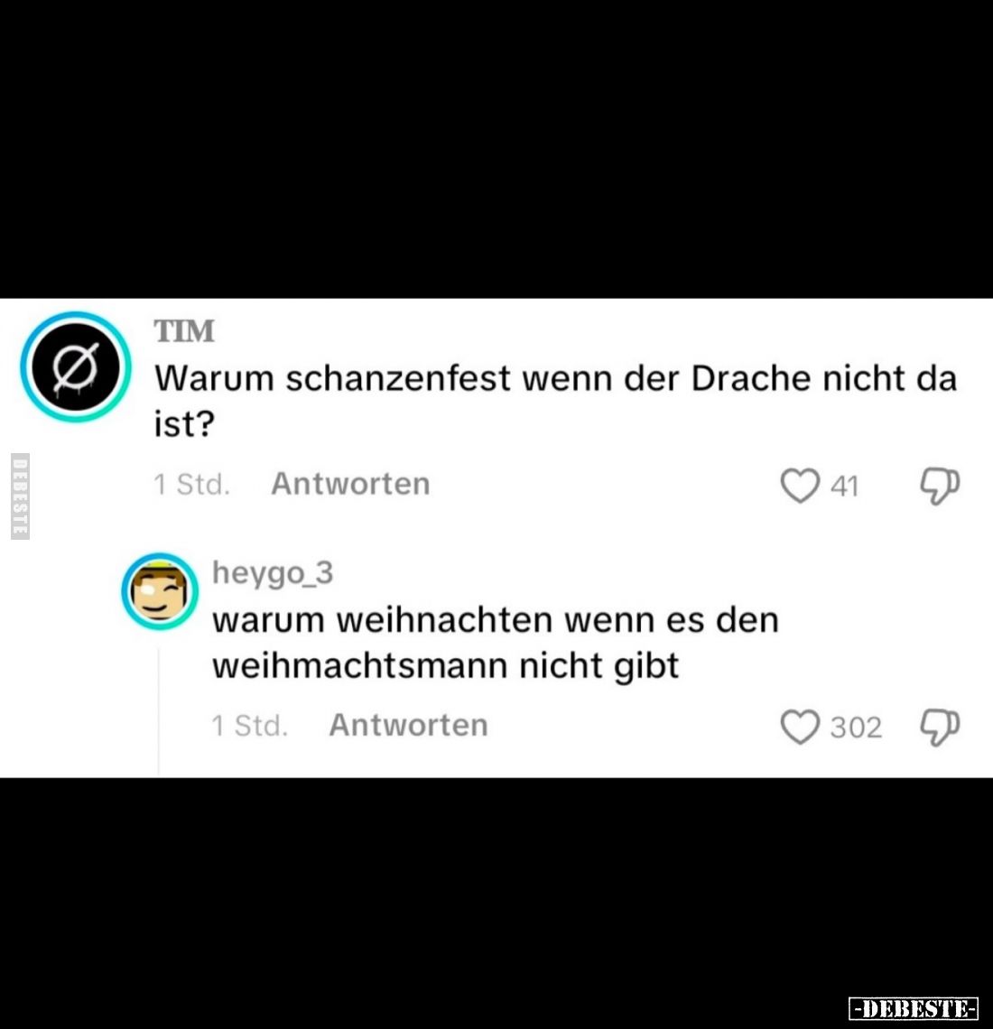 Warum Schanzenfest wenn der Drache nicht da ist?
-
warum Weihnachten wenn es den Weihnachtsmann nicht gibt