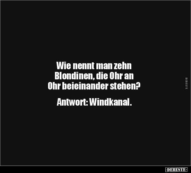 Wie nennt man zehn Blondinen.. - Lustige Bilder | DEBESTE.de