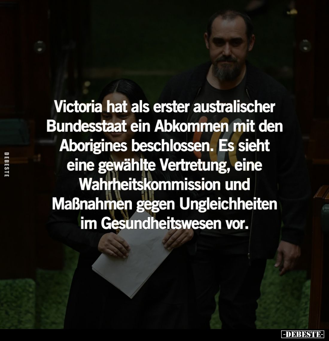 Victoria hat als erster australischer Bundesstaat ein Abkommen mit den Aborigines beschlossen. Es sieht eine gewählte Vertret...