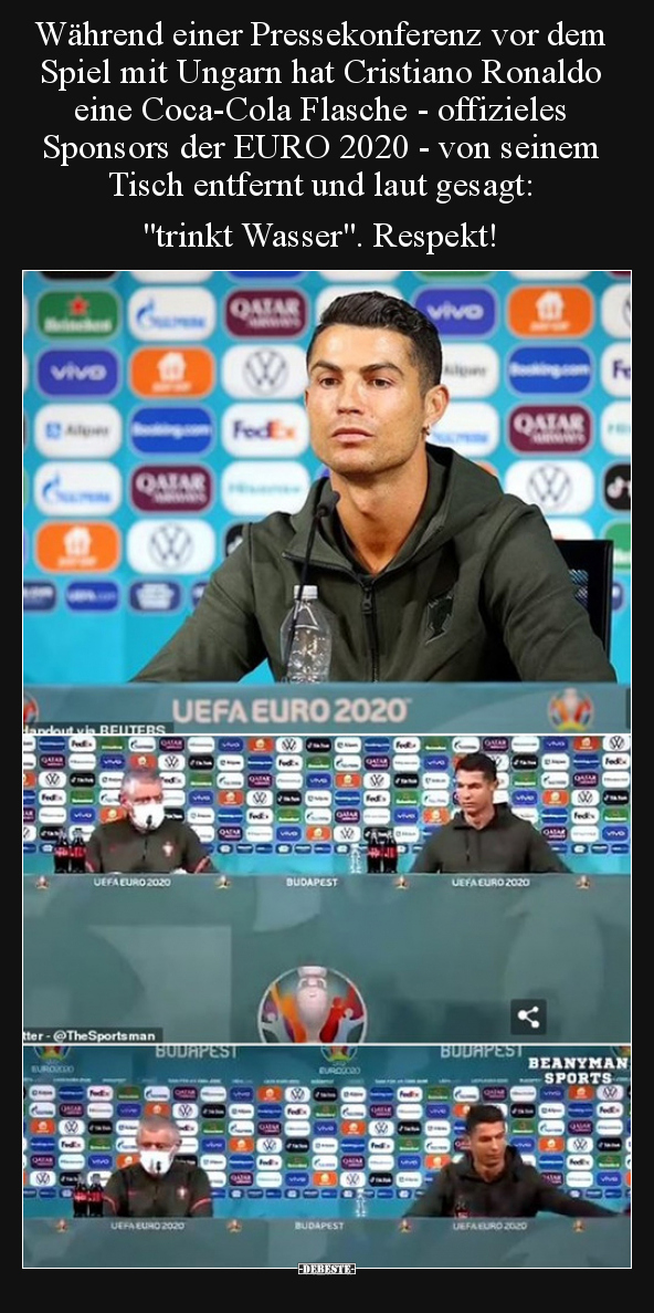 Während einer Pressekonferenz vor dem Spiel mit Ungarn hat.. - Lustige Bilder | DEBESTE.de