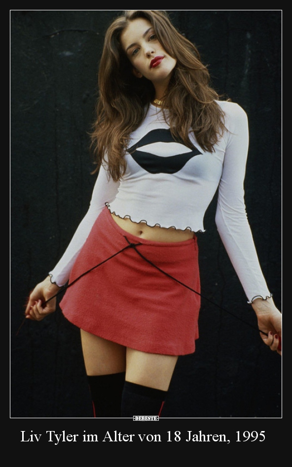 Liv Tyler im Alter von 18 Jahren, 1995..