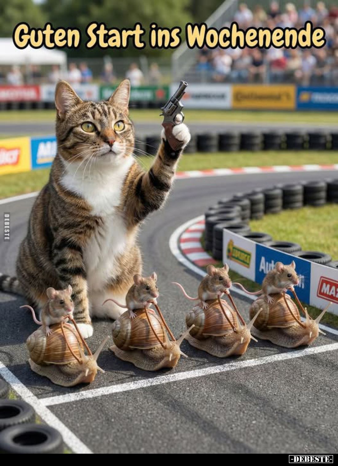Guten Start ins Wochenende.