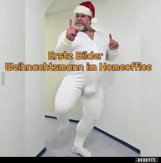 Erste Bilder: Weihnachtsmann im Homeoffice... - Lustige Bilder | DEBESTE.de