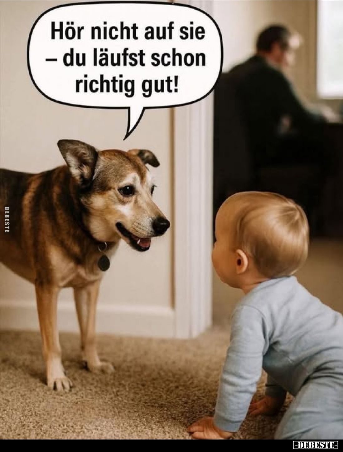 Hör nicht auf sie - du läufst schon richtig gut!