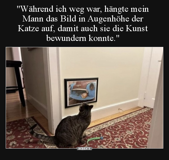 "Während ich weg war, hängte mein Mann das Bild in.." - Lustige Bilder | DEBESTE.de