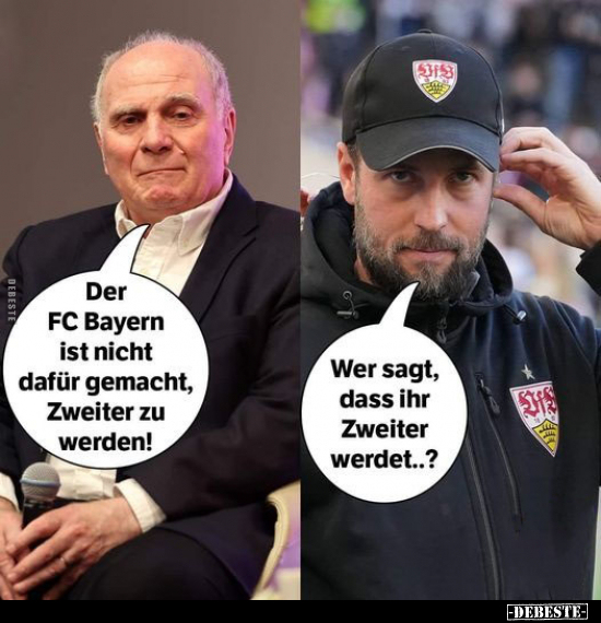 Der FC Bayern ist nicht dafür gemacht, Zweiter zu werden!.. - Lustige Bilder | DEBESTE.de