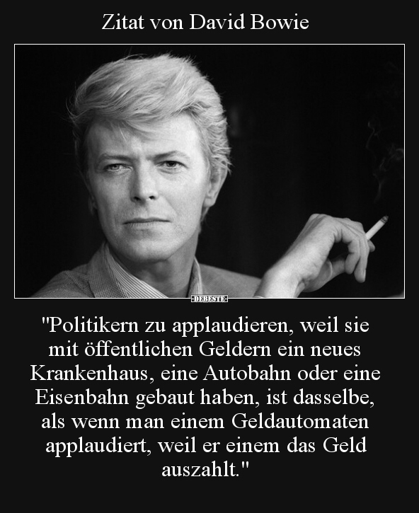 Zitat von David Bowie.. - Lustige Bilder | DEBESTE.de
