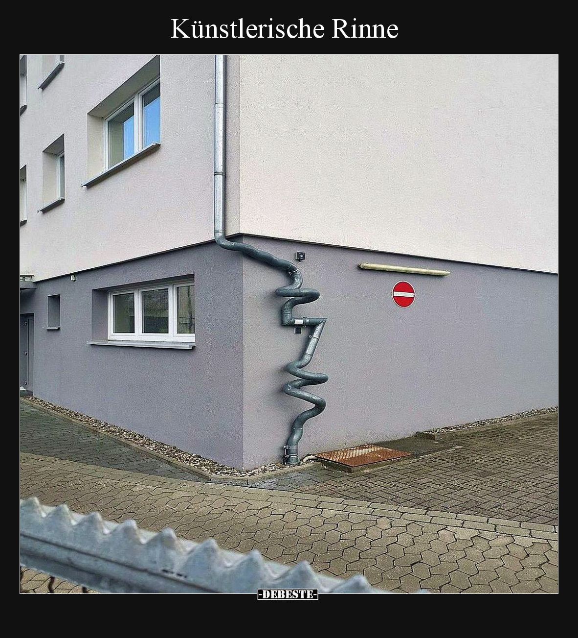 Künstlerische Rinne