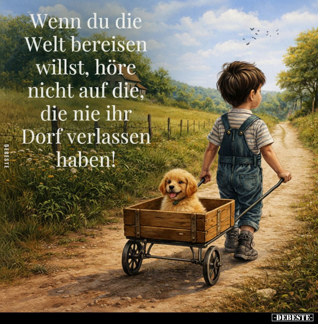 Wenn du die Welt bereisen willst, höre nicht auf die, die nie ihr Dorf verlassen haben!