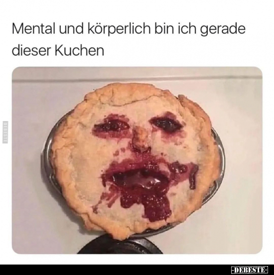 Mental und körperlich bin ich gerade dieser Kuchen.. - Lustige Bilder | DEBESTE.de