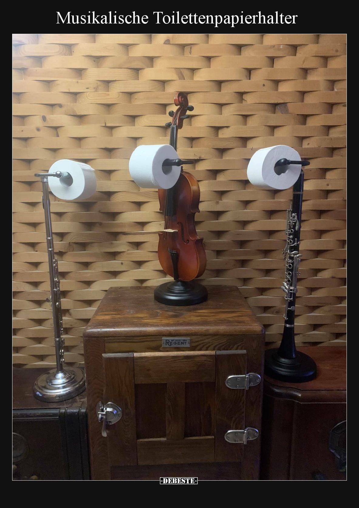 Musikalische Toilettenpapierhalter