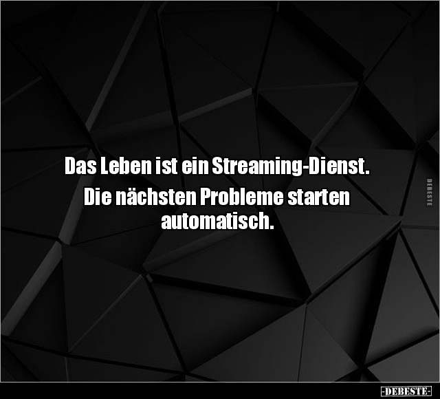 Das Leben ist ein Streaming-Dienst.. - Lustige Bilder | DEBESTE.de