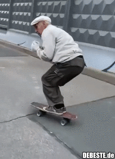 Igor ist 73 Jahre alt und fährt seit 1981 mit dem Skateboard. - Lustige Bilder | DEBESTE.de