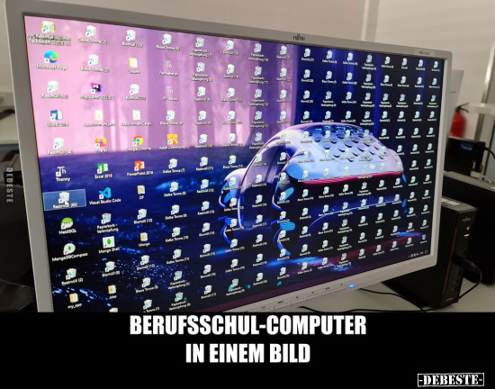 Berufsschul-computer in einem bild.. - Lustige Bilder | DEBESTE.de