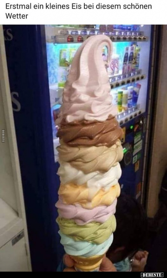 Erstmal ein kleines Eis bei diesem schönen Wetter.. - Lustige Bilder | DEBESTE.de