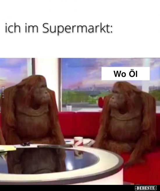 Ich im Supermarkt..