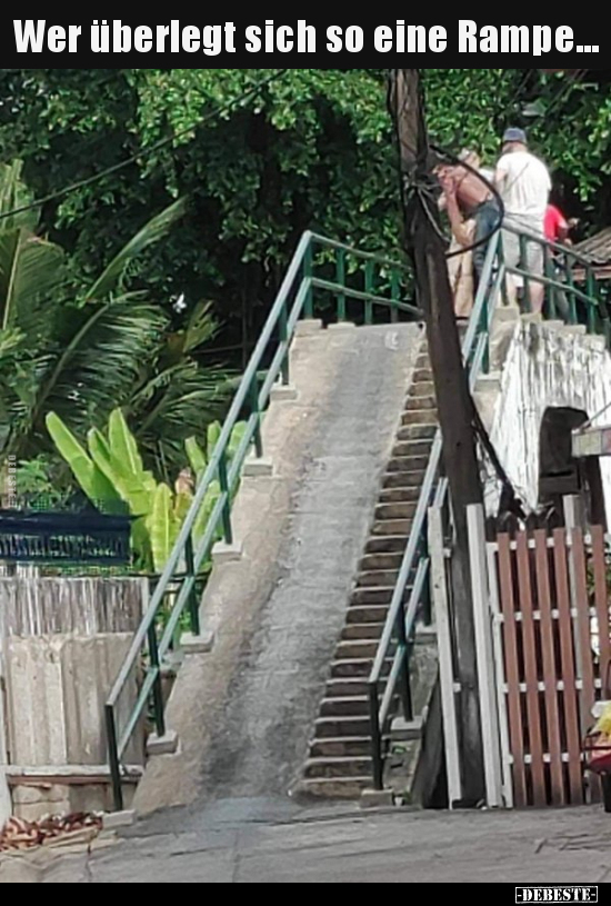 Wer überlegt sich so eine Rampe...
