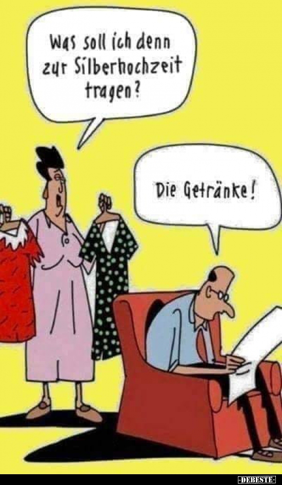 Was soll ich denn zur Silberhochzeit tragen? - Lustige Bilder | DEBESTE.de