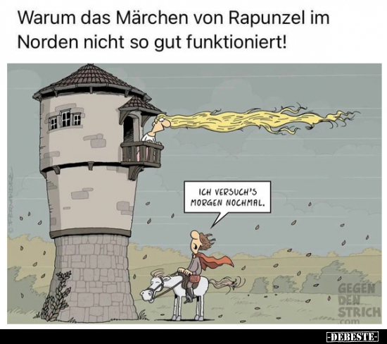 Warum das Märchen von Rapunzel im Norden nicht so gut.. - Lustige Bilder | DEBESTE.de