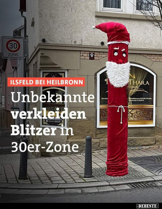 Unbekannte verkleiden Blitzer in 30er-Zone... - Lustige Bilder | DEBESTE.de