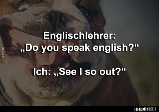 Englischlehrer: "Do you speak english?".. - Lustige Bilder | DEBESTE.de