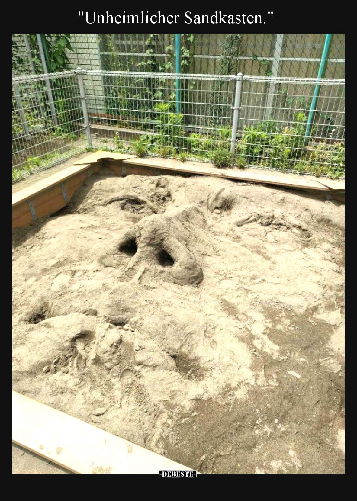 Unheimlicher Sandkasten