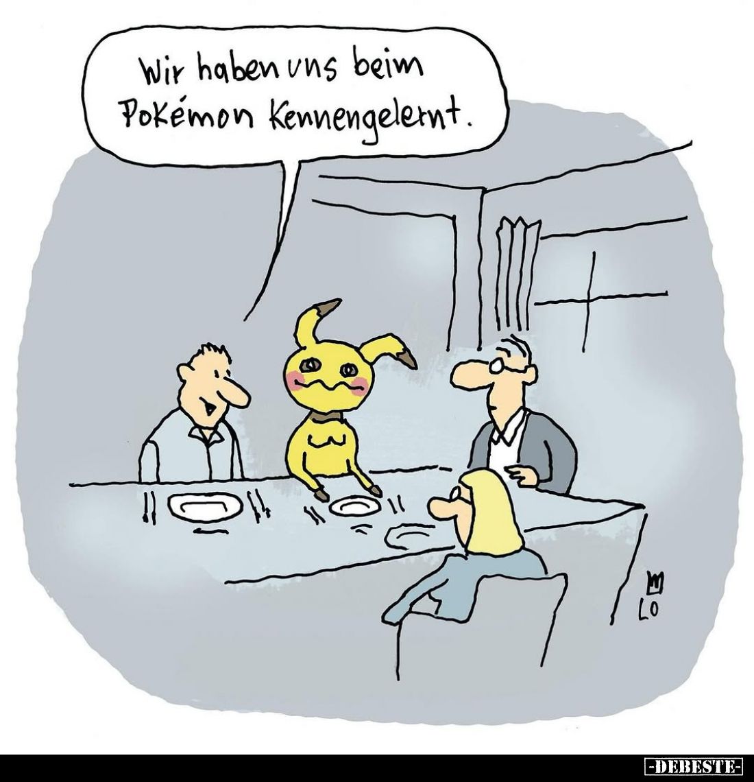 Wir haben uns beim Pokémon kennengelernt.