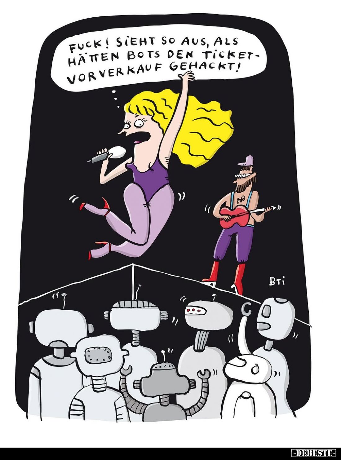 Fuck! Sieht so aus, als hatten Bots den Ticketvorverkauf gehackt!