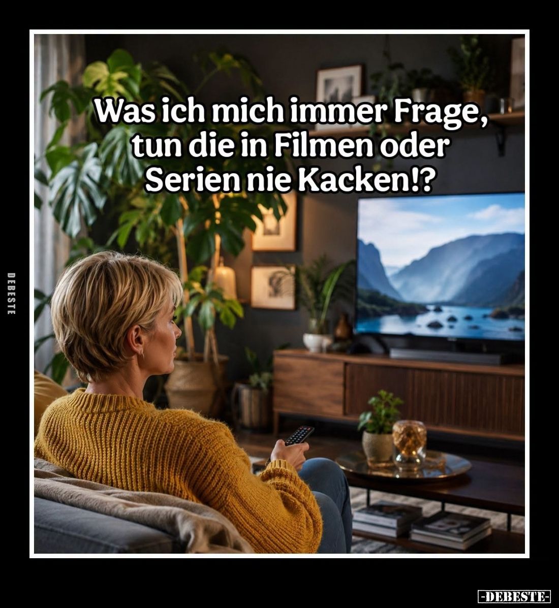 Was ich mich immer Frage, tun die in Filmen oder Serien nie.. - Lustige Bilder | DEBESTE.de
