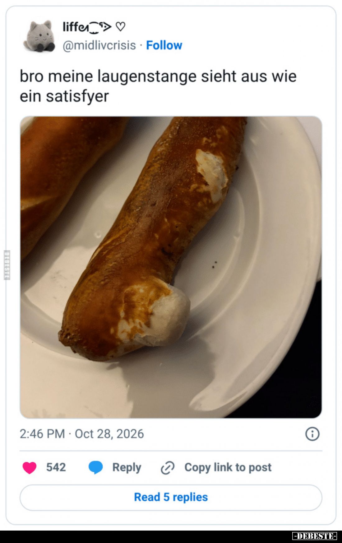 bro meine laugenstange sieht aus wie
ein satisfyer
KI-Antworten können Fehler enthalten. Weitere Informationen
Zum vorheri...