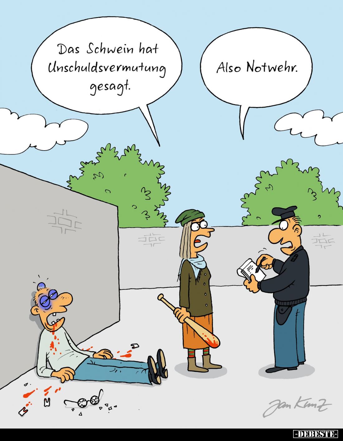 Das Schwein hat Unschuldsvermutung gesagt... - Lustige Bilder | DEBESTE.de