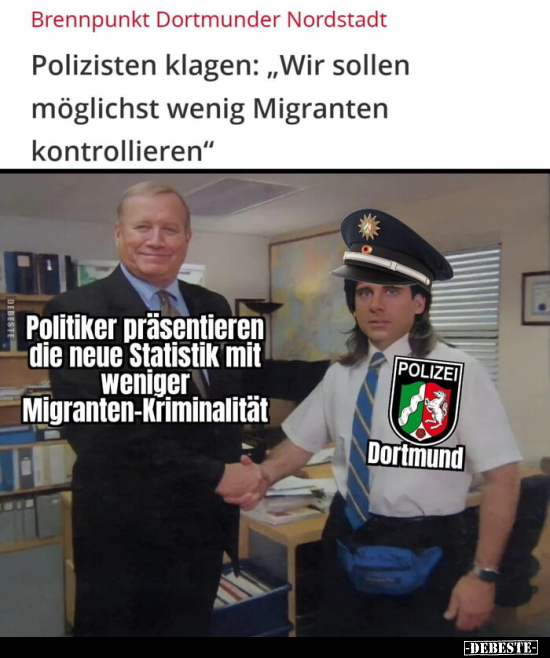 Polizisten klagen: "Wir sollen möglichst wenig Migranten.." - Lustige Bilder | DEBESTE.de