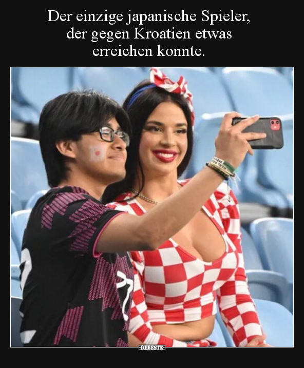 Der einzige japanische Spieler, der gegen Kroatien etwas.. - Lustige Bilder | DEBESTE.de