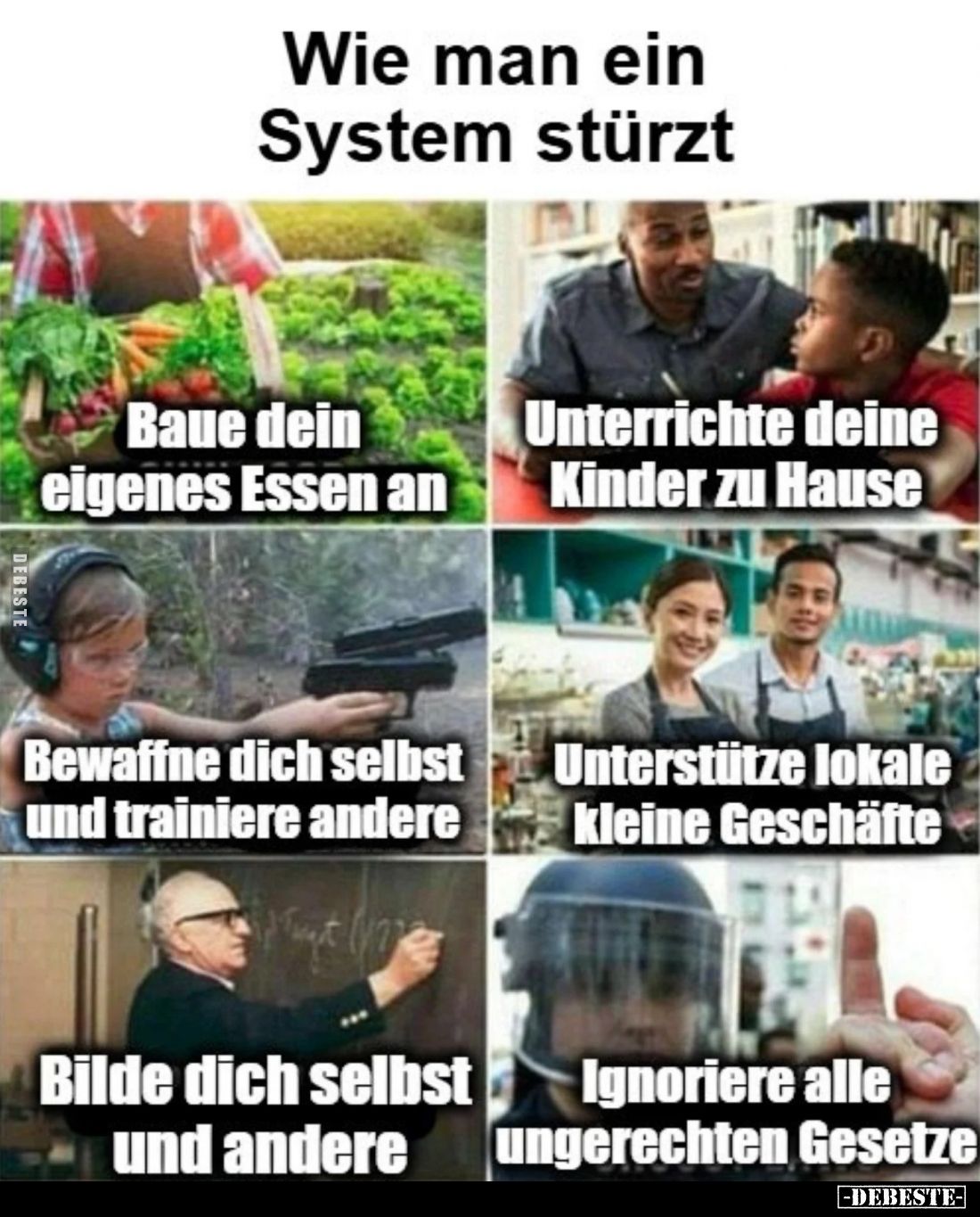 Wie man ein System stürzt.