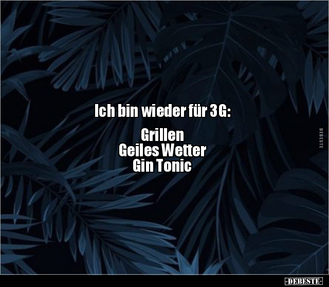 Ich bin wieder für 3G: Grillen, Geiles Wetter.. - Lustige Bilder | DEBESTE.de
