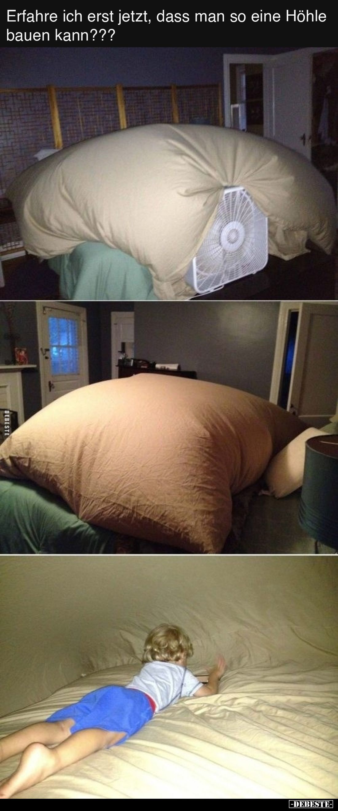 Erfahre ich erst jetzt, dass man so eine Höhle bauen kann???