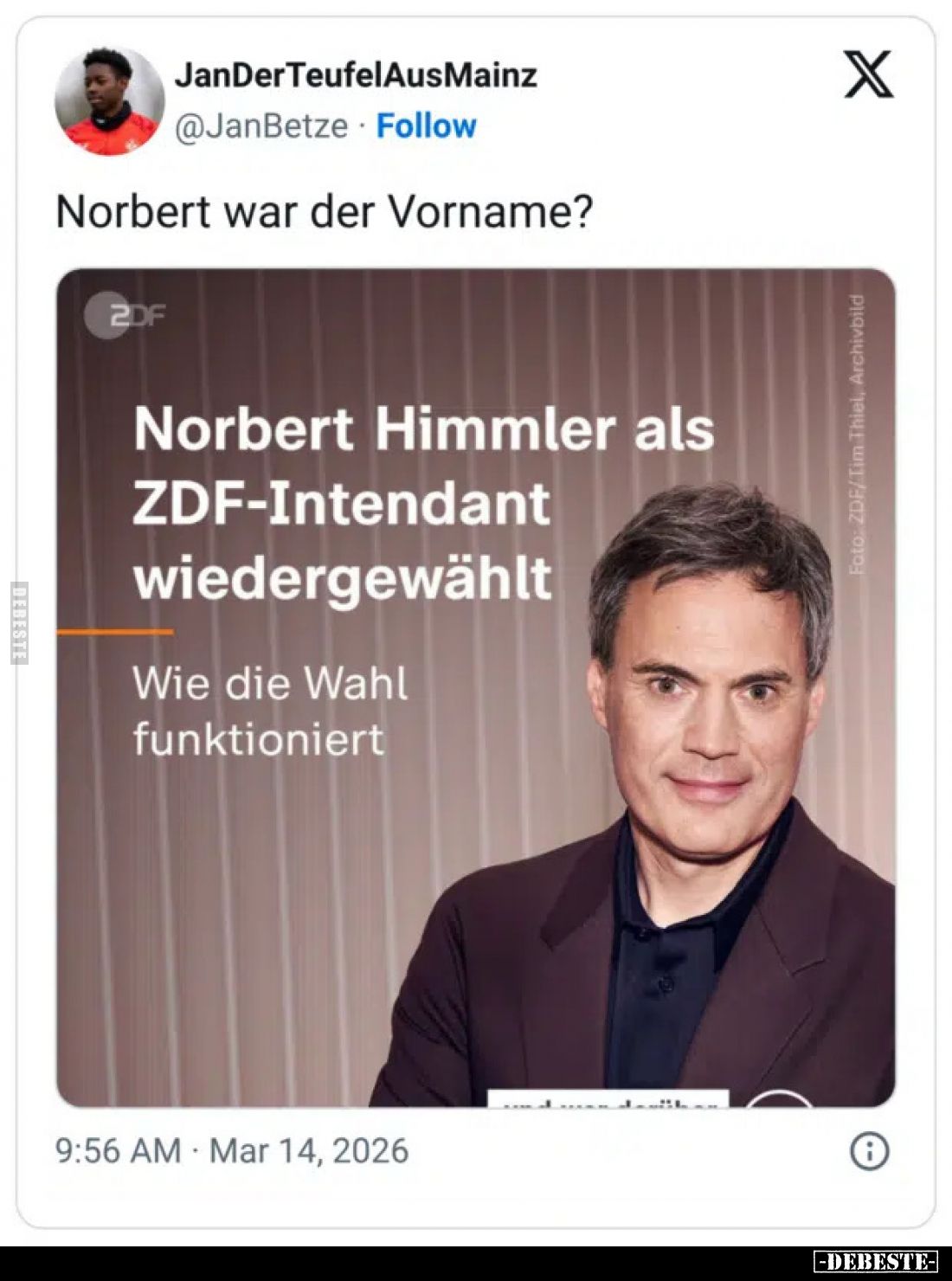 Norbert war der Vorname?