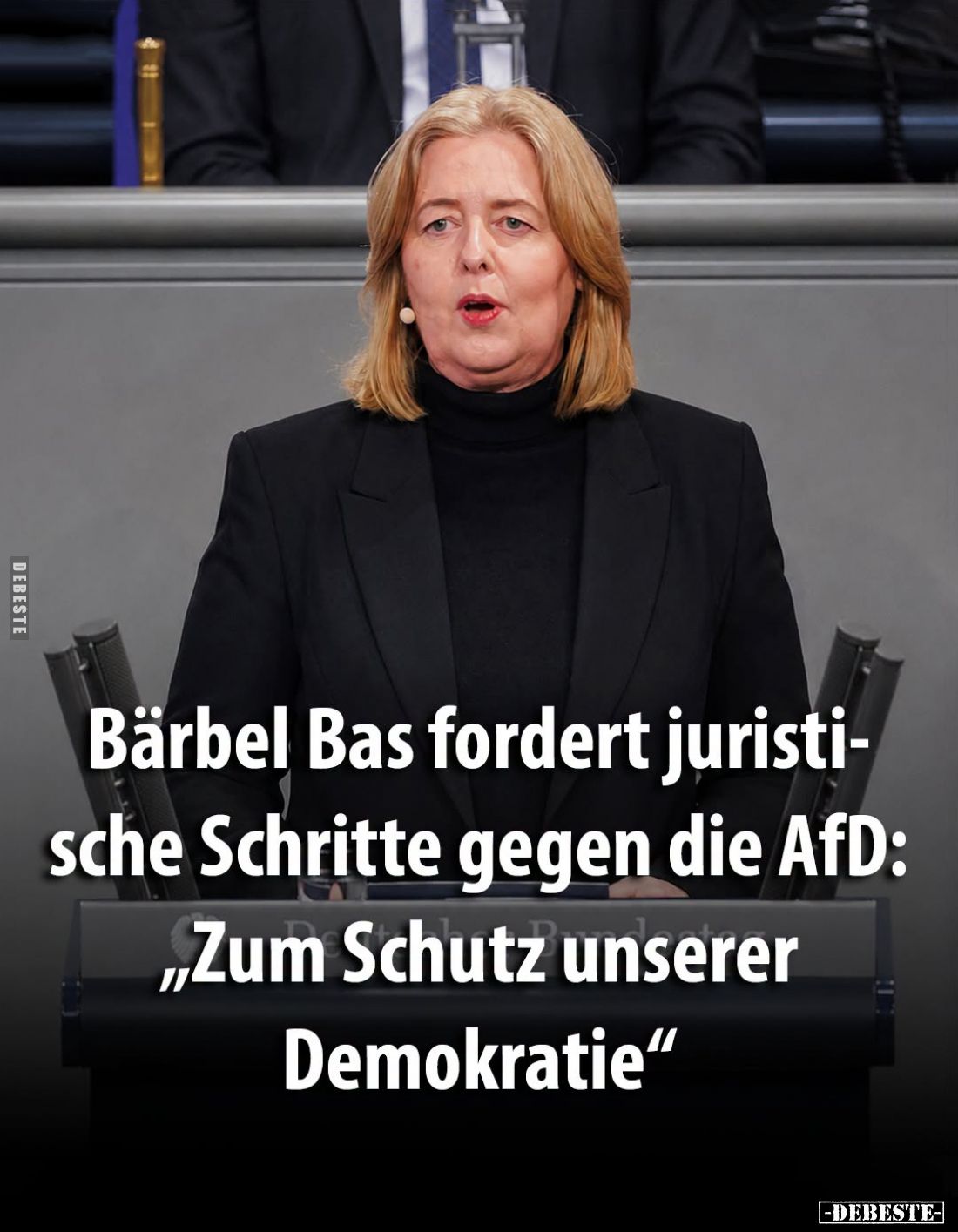 Bärbel Bas fordert juristische Schritte gegen die AfD: "Zum Schutz unserer Demokratie".