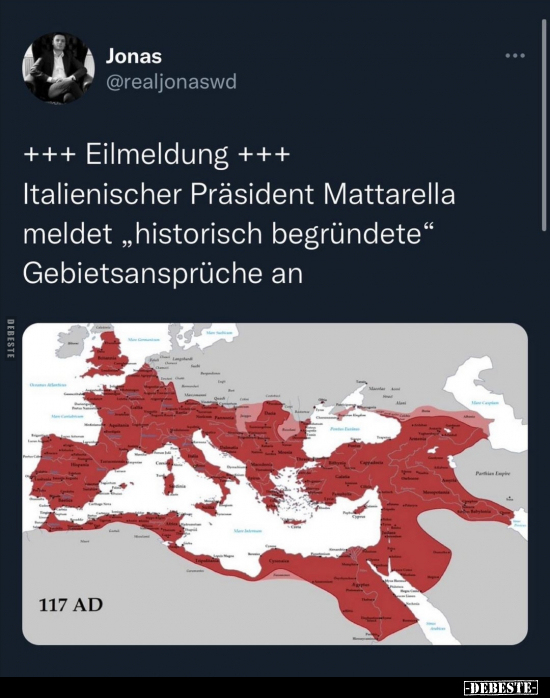 Italienischer Präsident Mattarella meldet "historisch.." - Lustige Bilder | DEBESTE.de