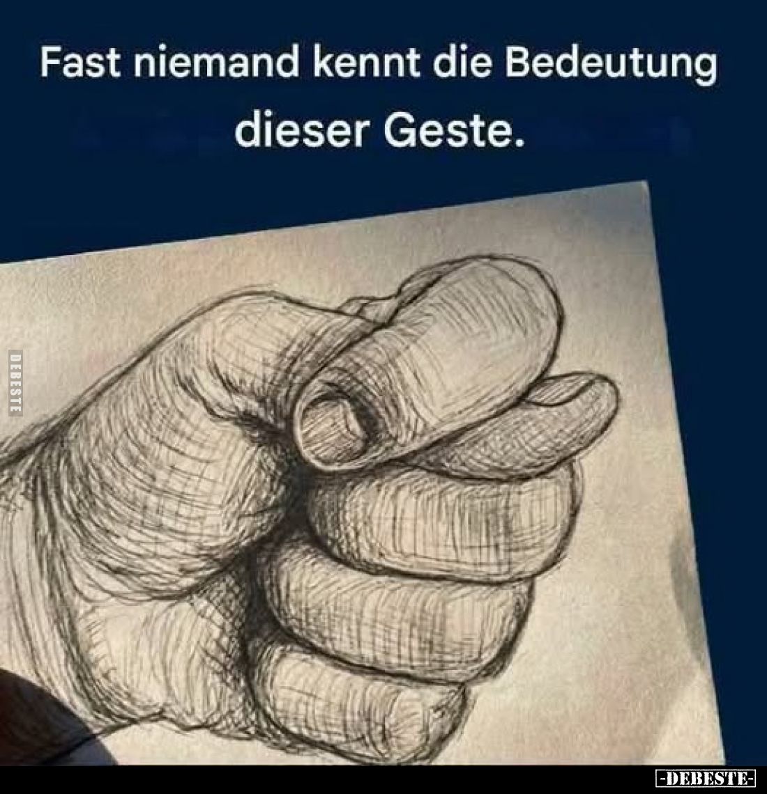 Fast niemand kennt die Bedeutung dieser Geste... - Lustige Bilder | DEBESTE.de
