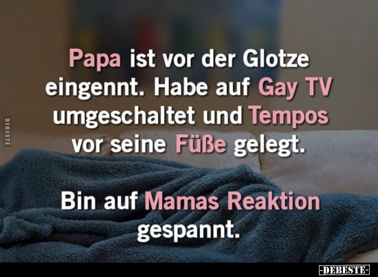 Papa ist vor der Glotze eingennt.. - Lustige Bilder | DEBESTE.de