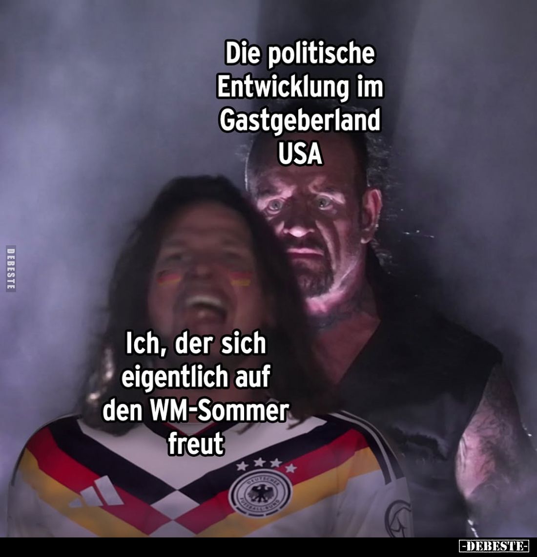 Die politische Entwicklung im Gastgeberland USA
-
Ich, der sich eigentlich auf den WM-Sommer freut