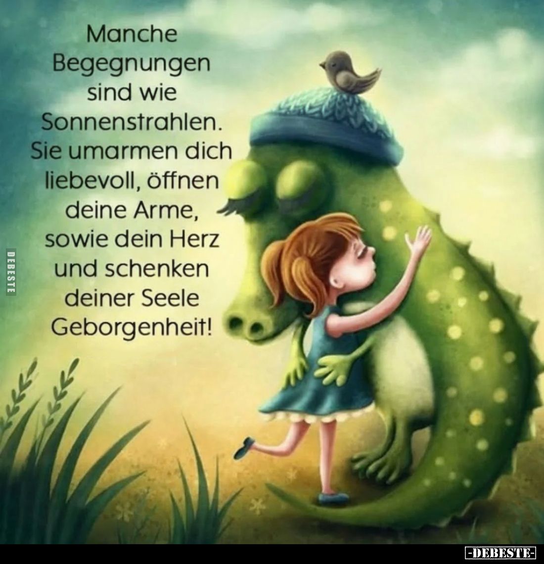 Manche Begegnungen sind wie Sonnenstrahlen. Sie umarmen dich liebevoll, öffnen deine Arme, sowie dein Herz und schenken deine...