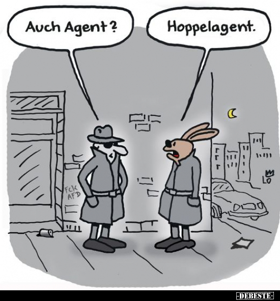 Auch Agent? Hoppelagent.. - Lustige Bilder | DEBESTE.de