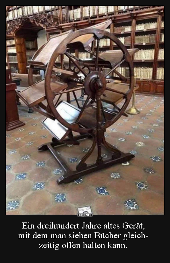 Ein dreihundert Jahre altes Gerät, mit dem man sieben..