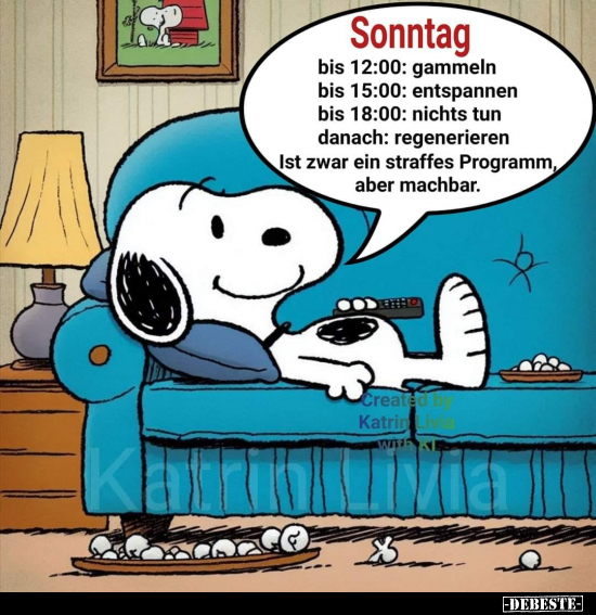 Sonntag bis 12:00: gammeln.. - Lustige Bilder | DEBESTE.de