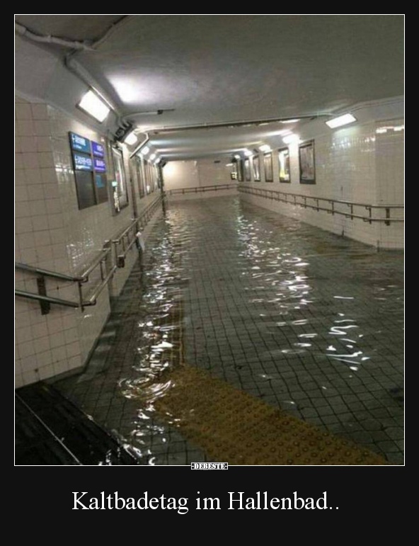 Kaltbadetag im Hallenbad..
